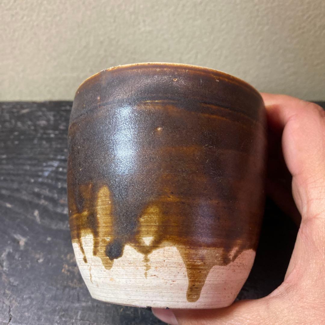 中国宗代　褐釉蓋物【桐箱付】