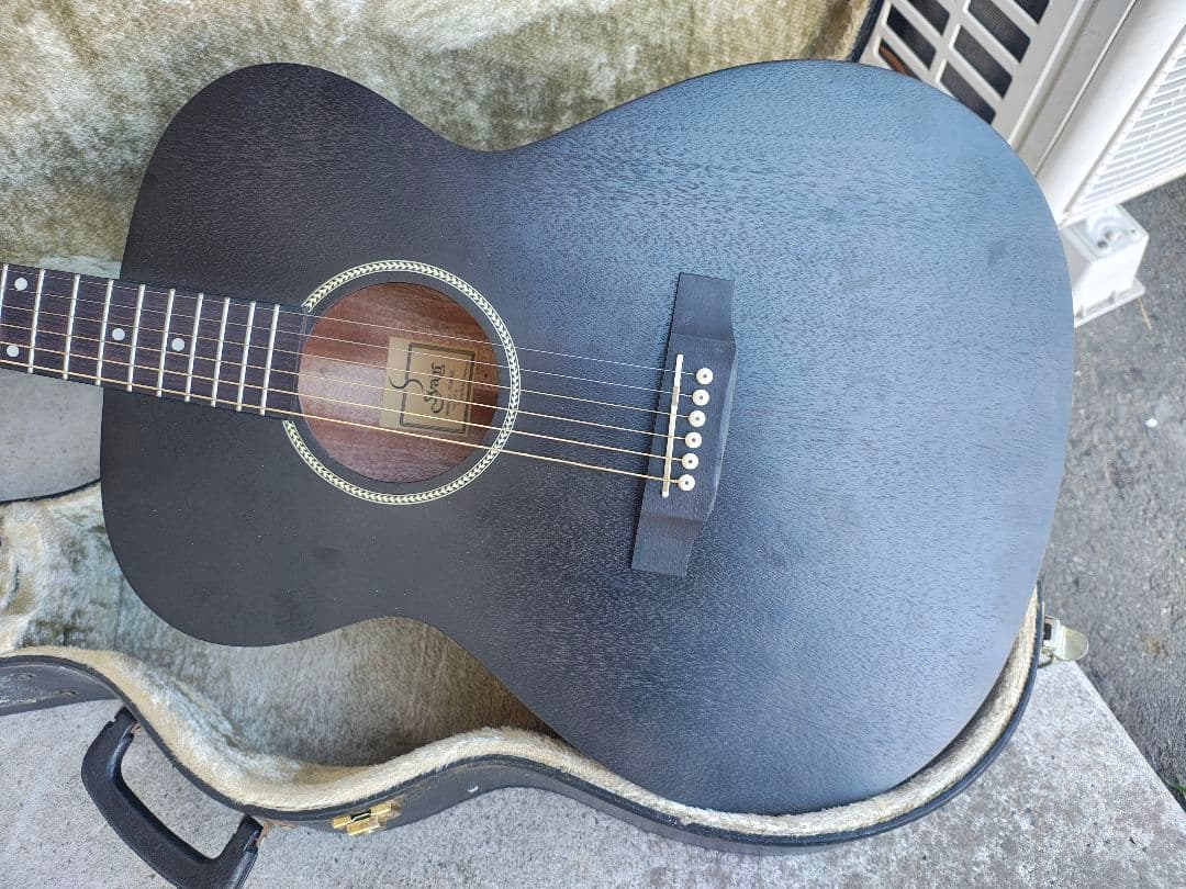 超美品 S.Yairi YF-04 BK マットブラック 弦高2.2mm HC付