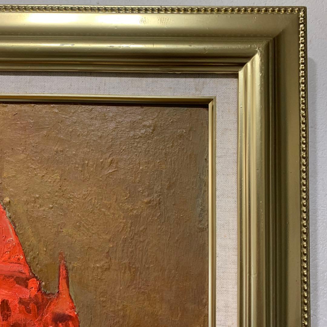 絵画　油彩肉筆画　真作　伊藤継郎『バガンの夕暮れ』