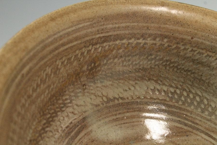 古美術 李朝 高麗 三嶋 茶碗(K-A638)