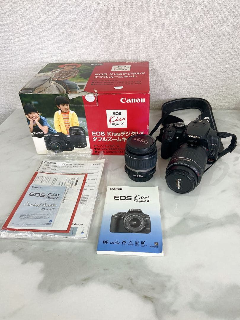 ＋【通電OK】Canon EOS Kiss Digital X 一眼レフカメラ