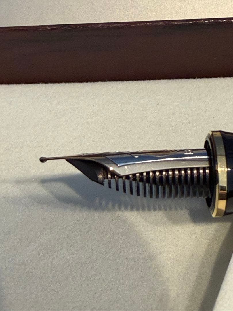 ほぼ未使用 ペリカン スーベレーン M800 緑縞 F 細字 万年筆