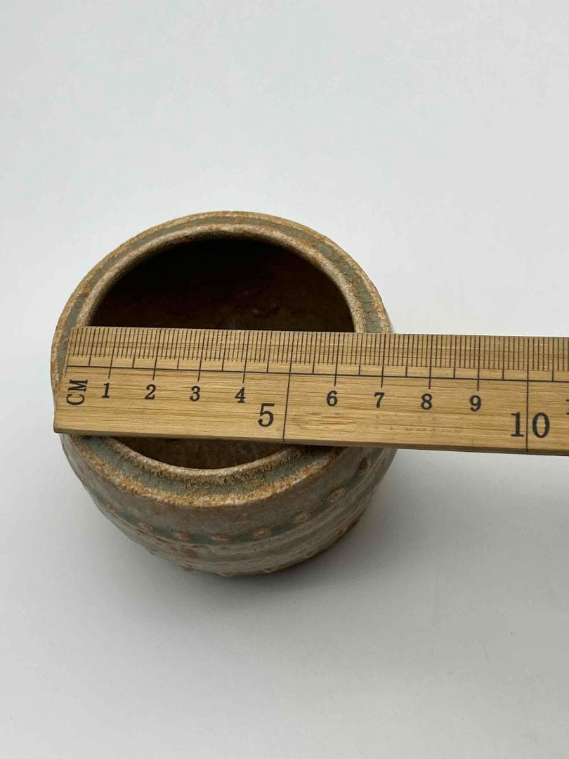 北宋時代 越窯 青磁鼓釘三足香炉 湖田窯琴炉 【旧家蔵出し】希少貴重(F-95)