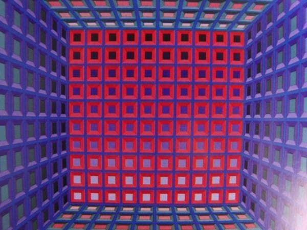 VASARELY、スティヴア、希少画集画、新品額装付