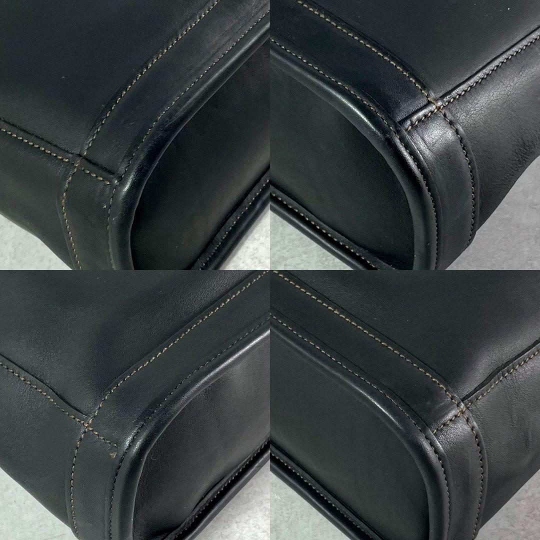 バッグ vintage coach shoulder bag leather black