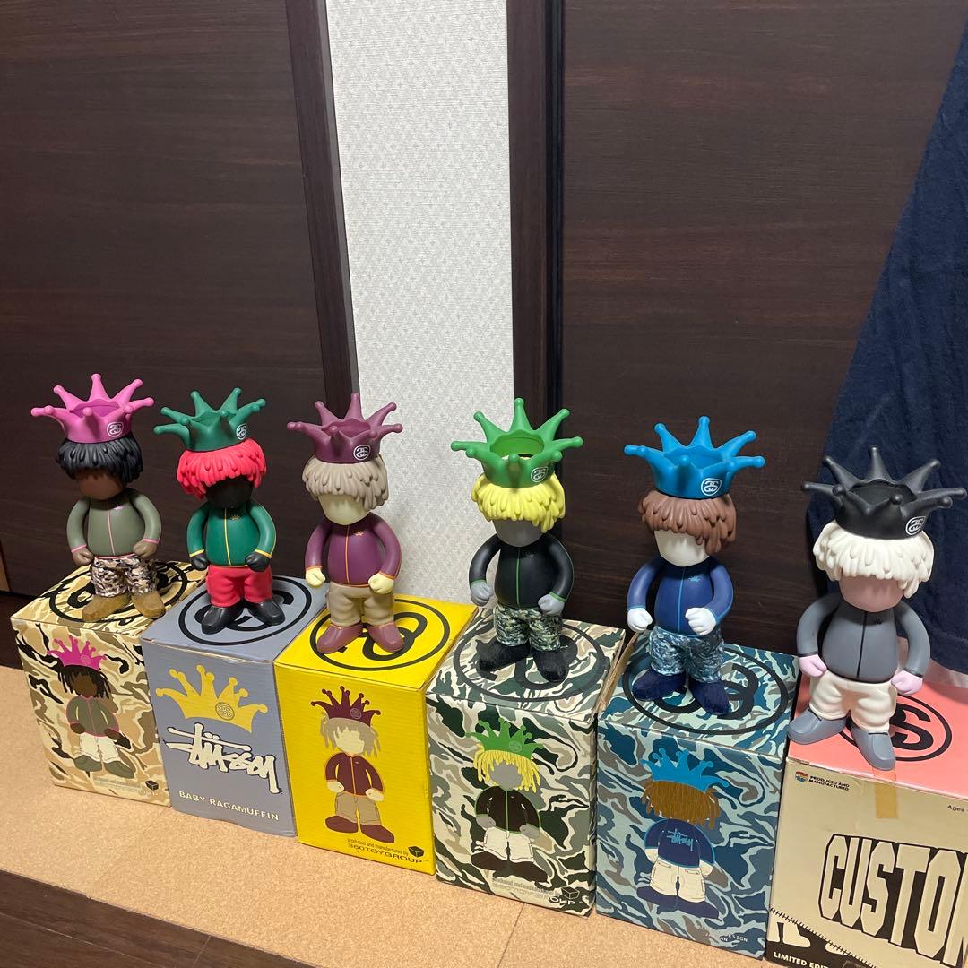 Stüssy フィギュア 6体セット カスタメイド‼️ラスタ‼️貴重‼️レア‼️