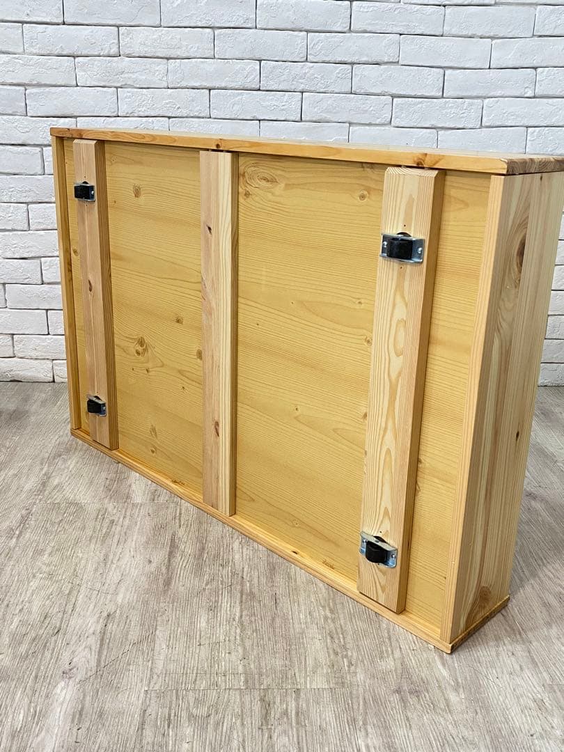 【東京都内23区配送無料】　無印良品　木製　ベッド用　下収納　ボックス　仕切り付