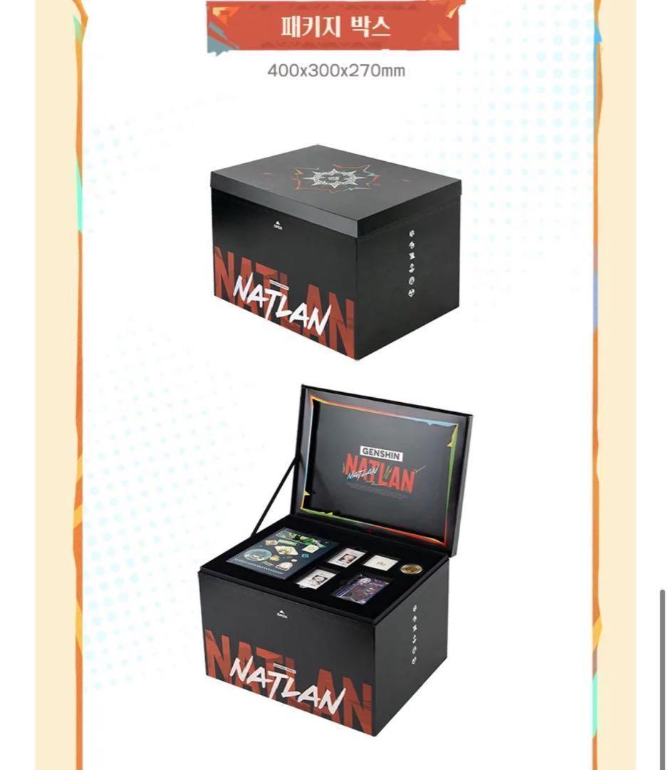 原神　韓国　カフェ　公式品　ナタ　5周年記念　パッケージ　ジャケットL