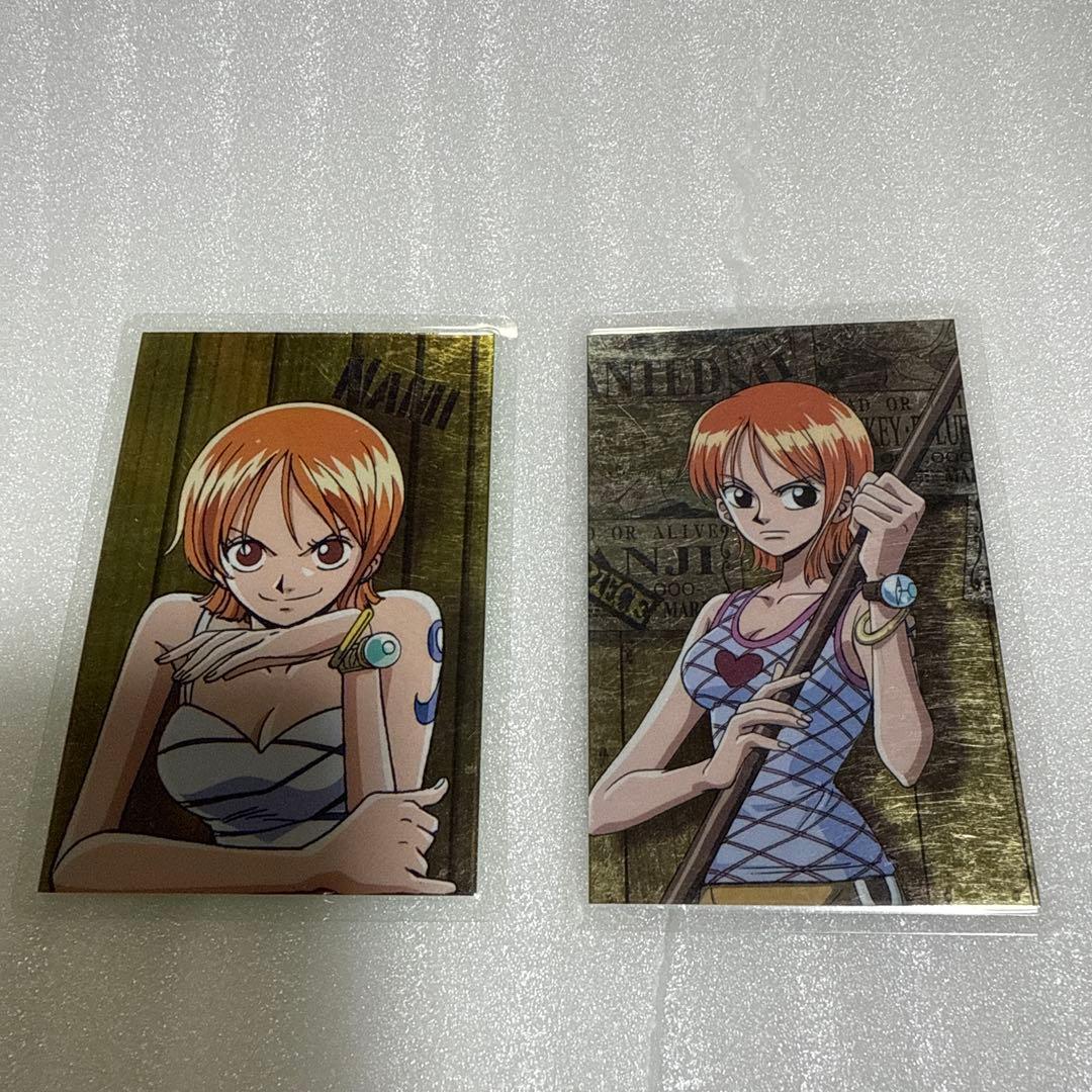 超希少 ワンピース ONE PIECE ナミ ラミネートカード 2枚