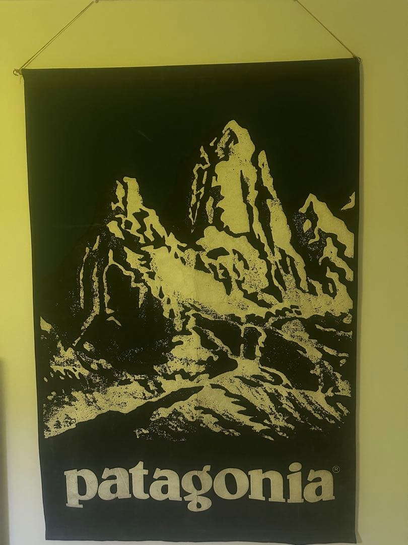 非売品パタゴニア　patagonia アドバータイズメントフラッグバナー80年代