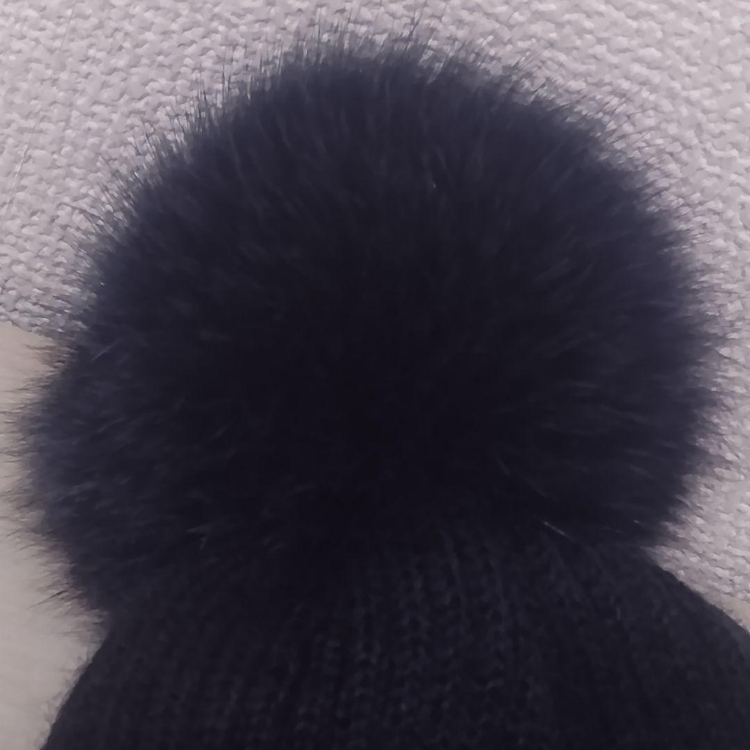 新品 CA4LA カシラ EX PLATINA FOX　ニット帽　紺　日本製