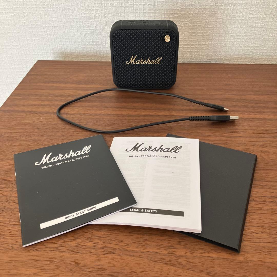 Marshallワイヤレスポータブル防水スピーカー Willen連続再生15時間