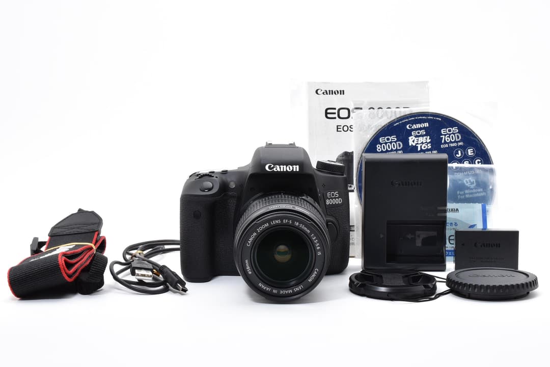 未使用に近い Canon EOS 8000D レンズキット #9468