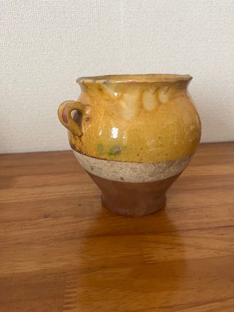 フランスアンティーク　南仏のポット　壺