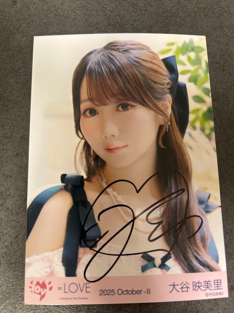 イコラブ　大谷映美里　ラブソングに襲われる　MV衣装　直筆　生写真