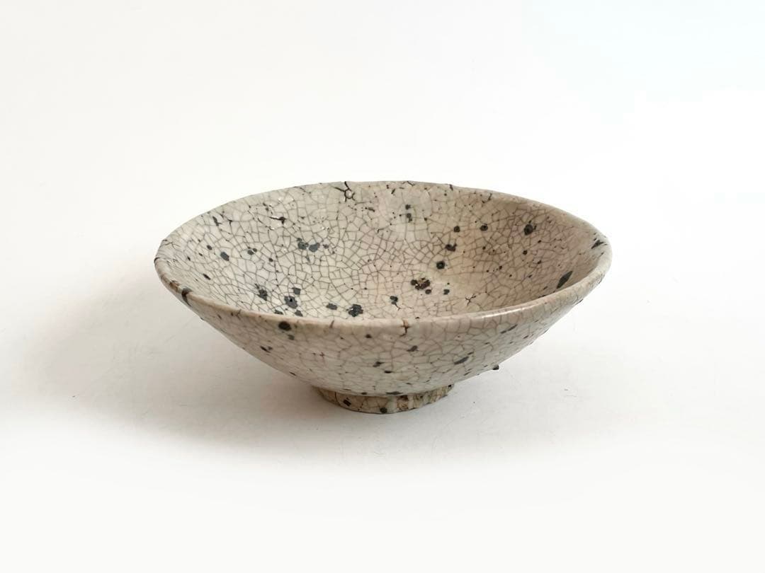 陶芸家　作家物　作者不明　箱付き　抹茶碗　茶碗　平茶碗　上口愚朗？