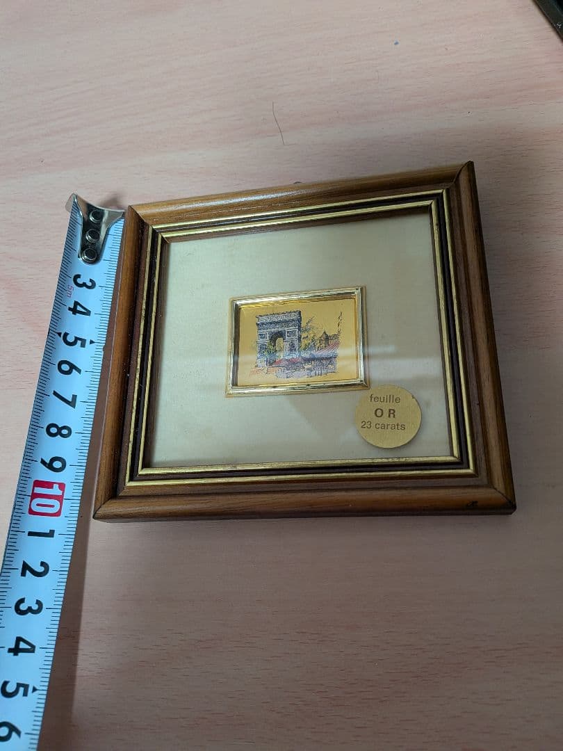 クロモリトグラフィー アート作品 23カラット金箔