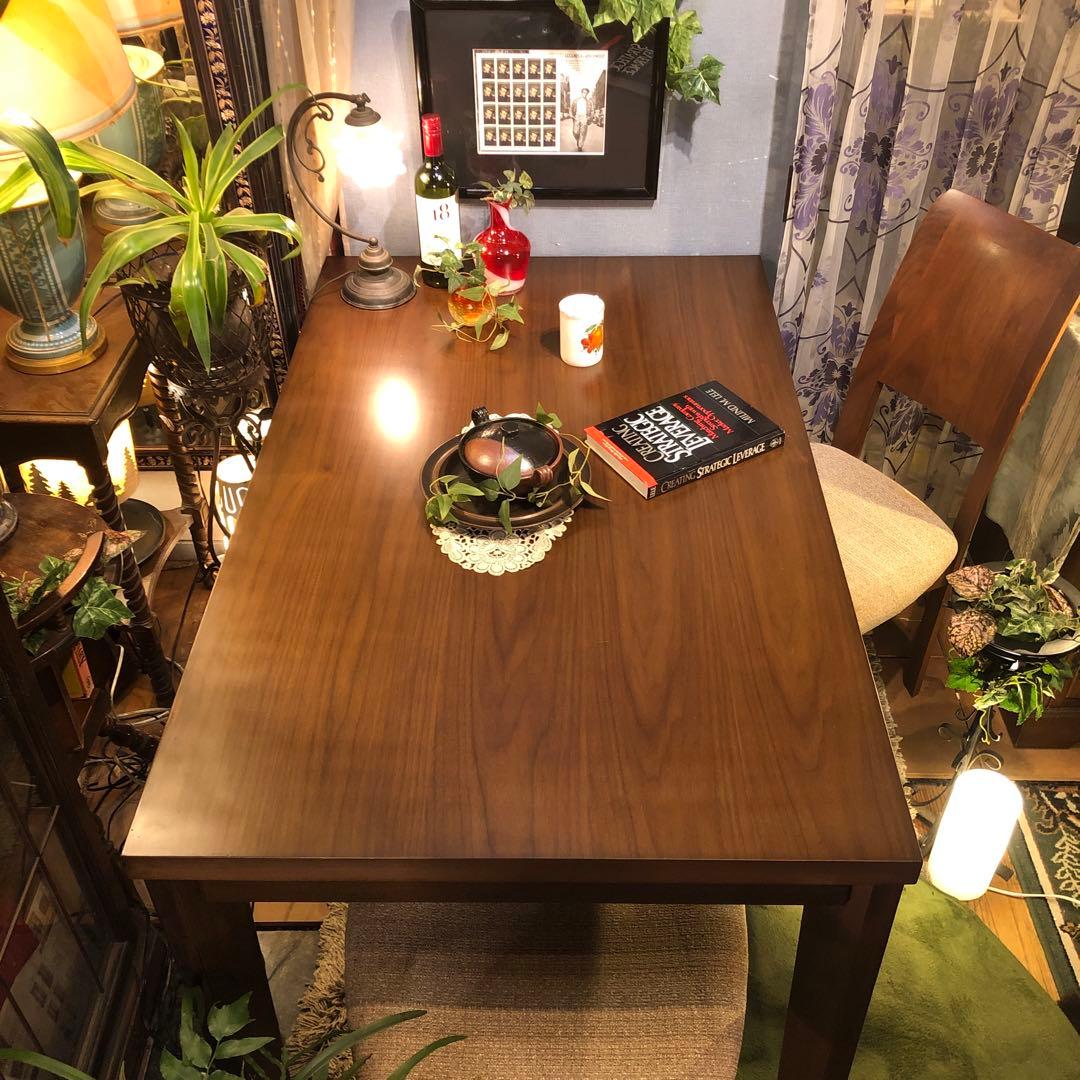 Sale ヴィンテージ ウォールナット　スクウェア　ダイニングテーブル