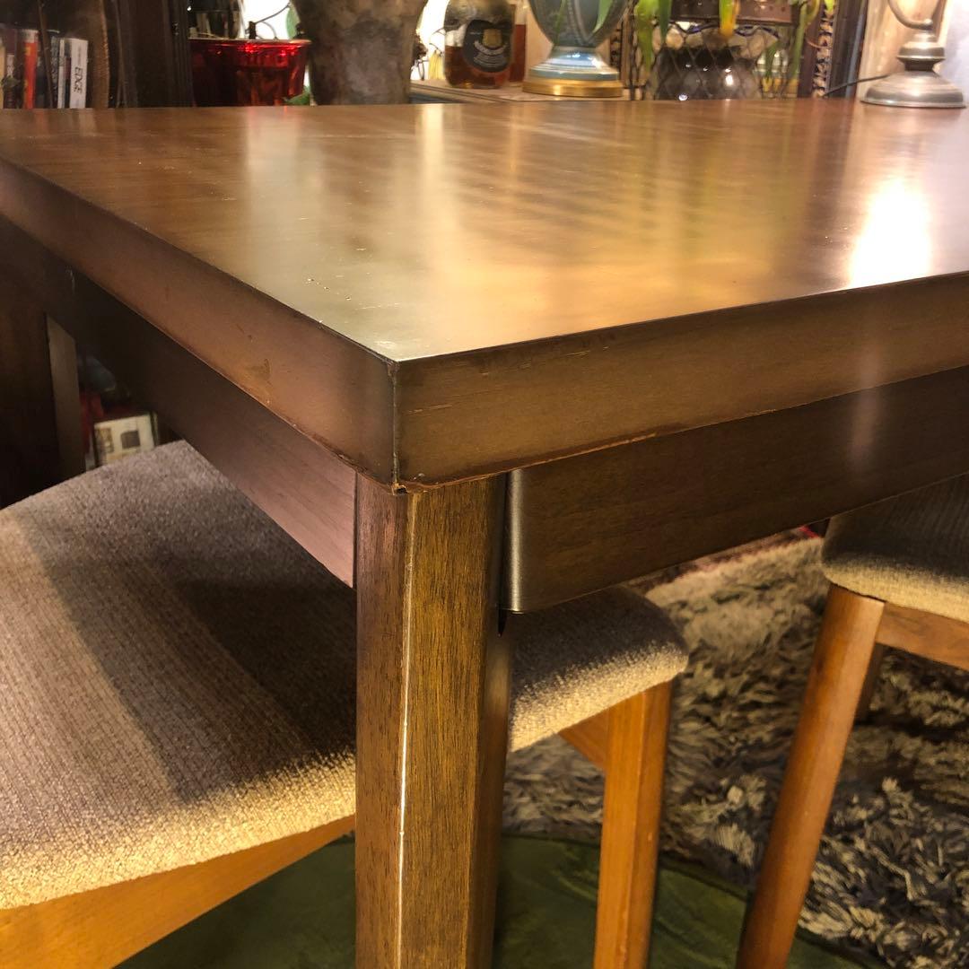 Sale ヴィンテージ ウォールナット　スクウェア　ダイニングテーブル