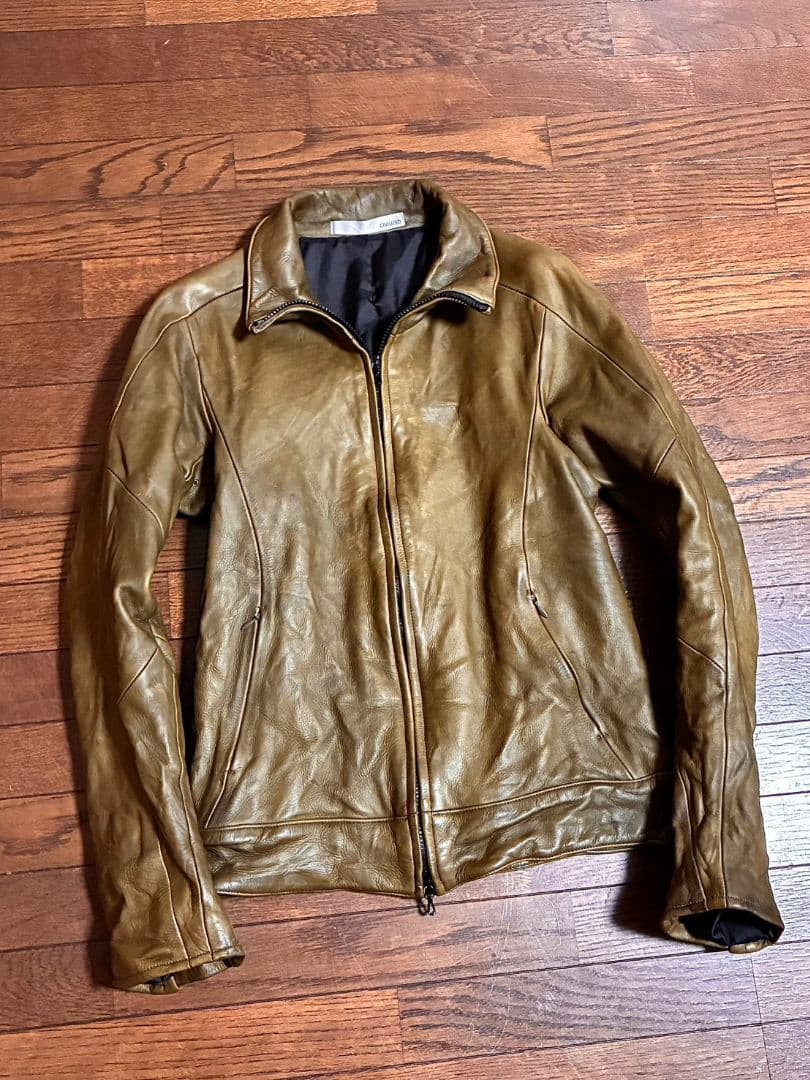 CIVILIZED レザージャケット カーキ リアルレザー 本革 1 S 超美品