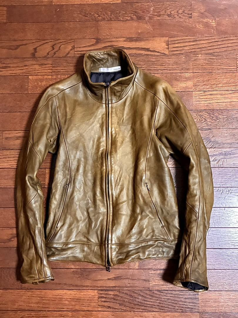 CIVILIZED レザージャケット カーキ リアルレザー 本革 1 S 超美品