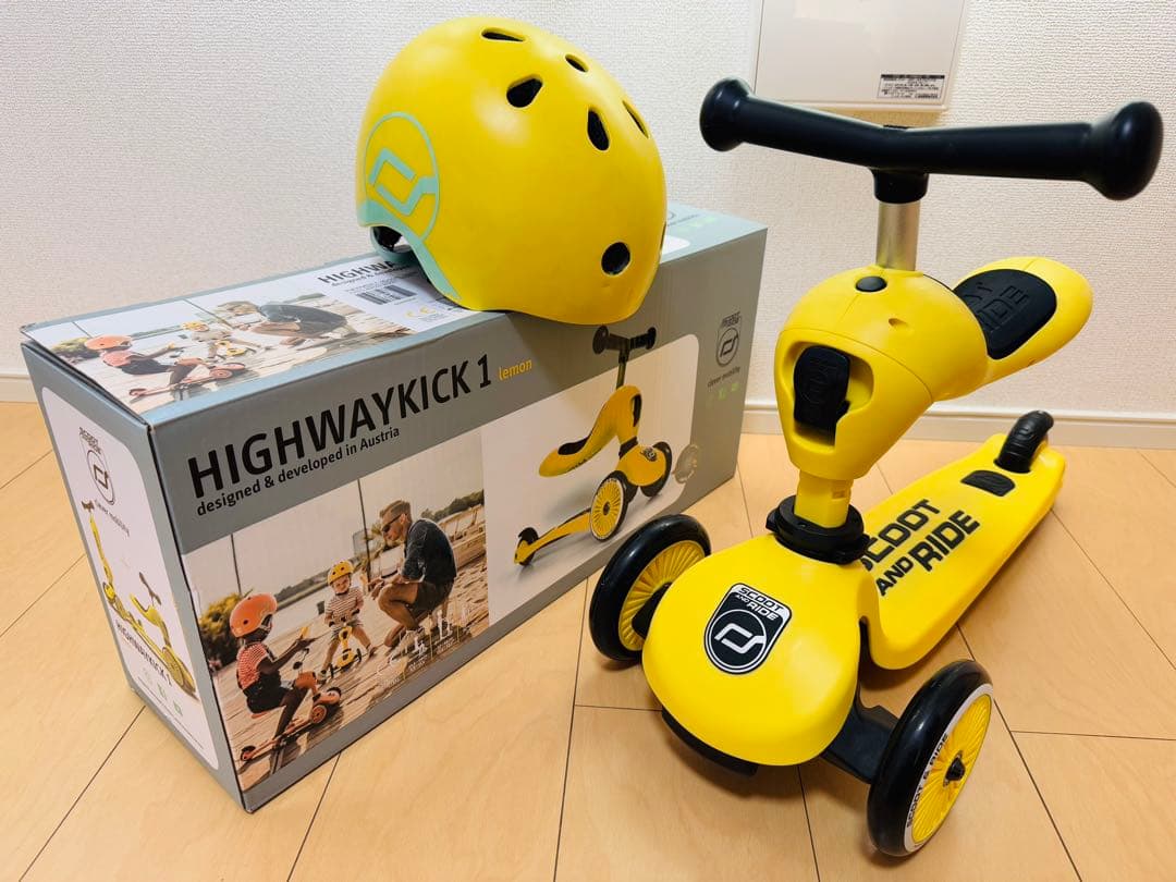 【美品】スクーター＋ヘルメット セット（箱あり）