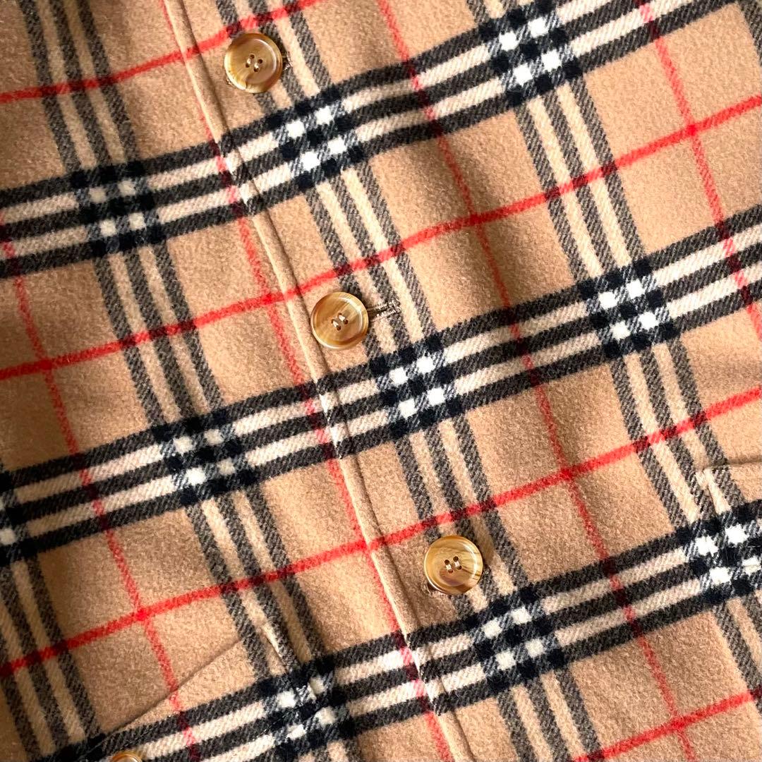 Burberrys バーバリー リバーシブル ロングコート ノバチェック ウール