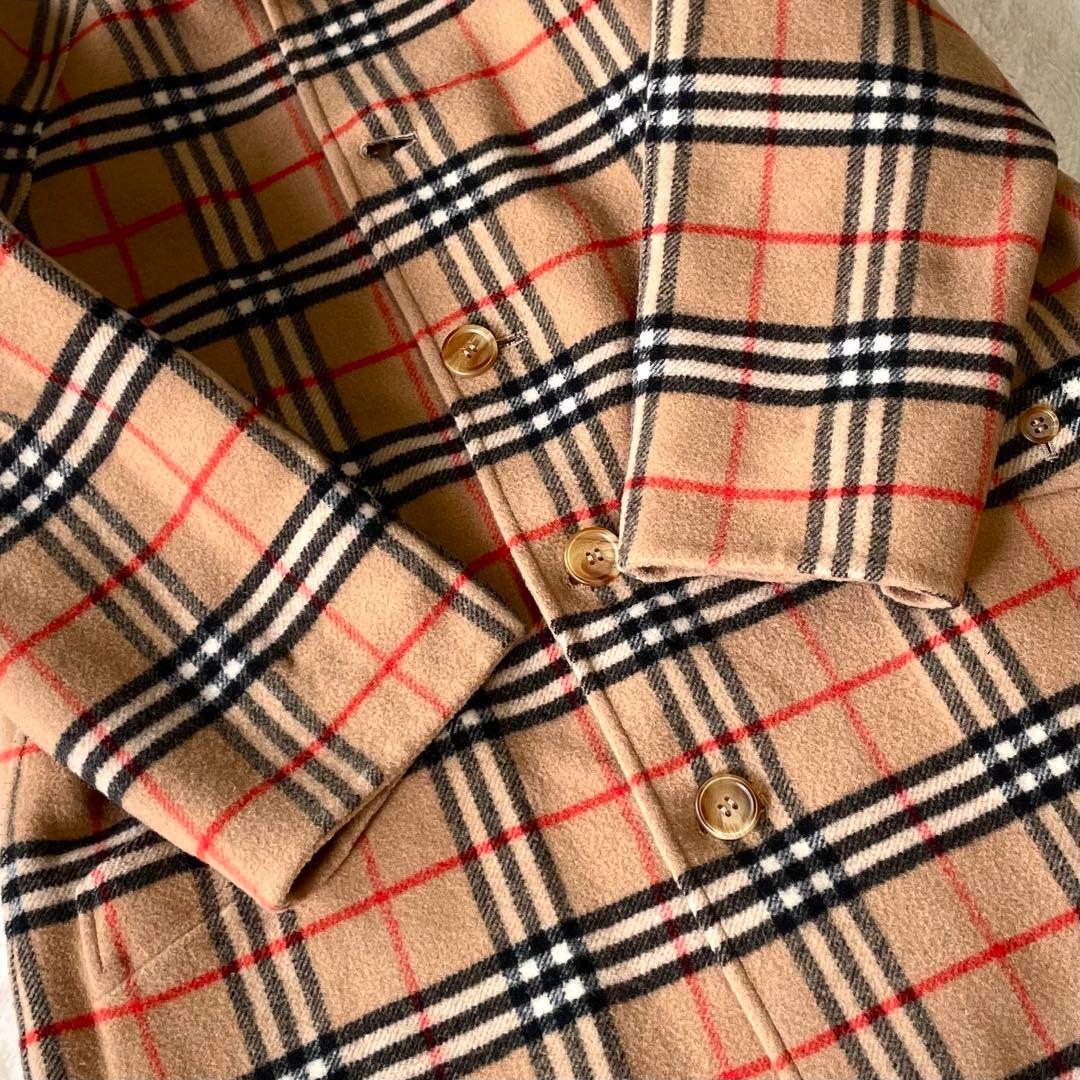 Burberrys バーバリー リバーシブル ロングコート ノバチェック ウール