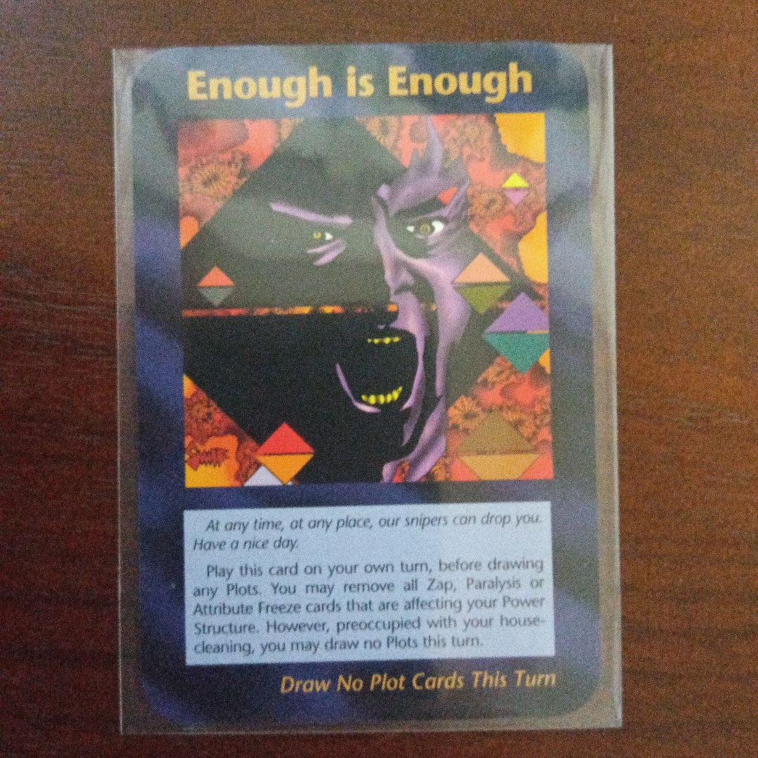 イルミナティカード Enough is Enough （トランプ）