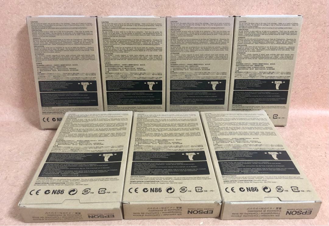 ★EPSON 大判プリンター用純正インクカートリッジ★7本セット/推奨期限切★