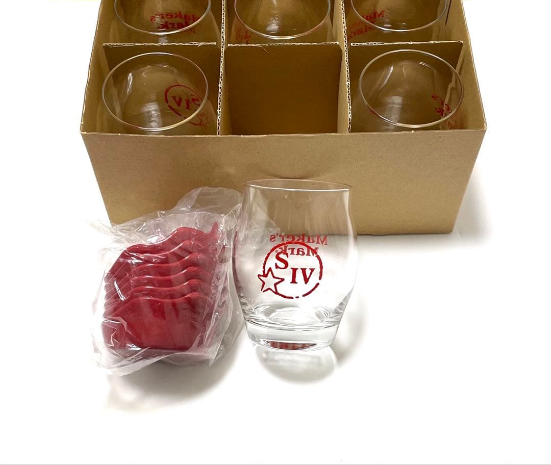 非売品 未使用 メーカーズマーク タンブラー ロックグラス コースター WAX