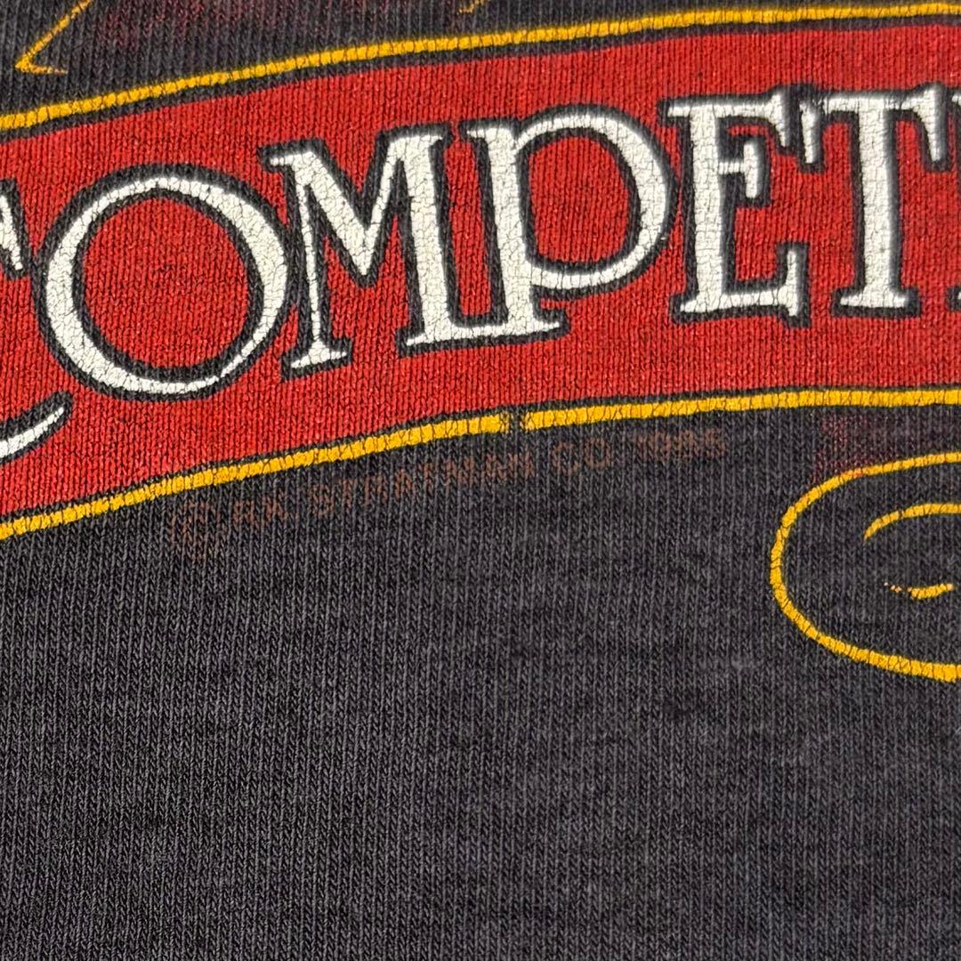 80s古着　ハーレーダビッドソン ノースリーブ　ポケット　両面プリントイーグル