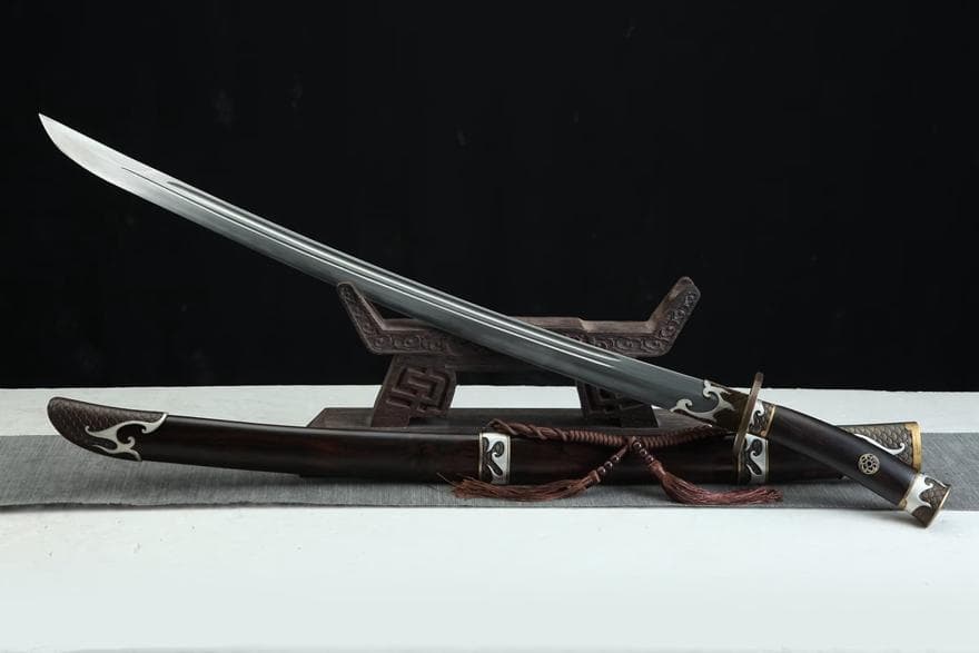 三色銅26寸火鱗神刀 模造刀 居合刀 武士道 武具 漢剣 唐刀 龍泉剣 手鍛造打