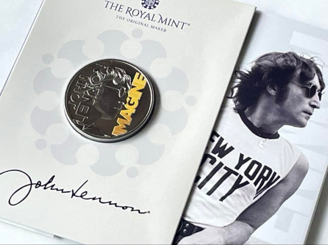 JOHN LENNON イギリス銀貨記念カラー限定10000 日本未発売