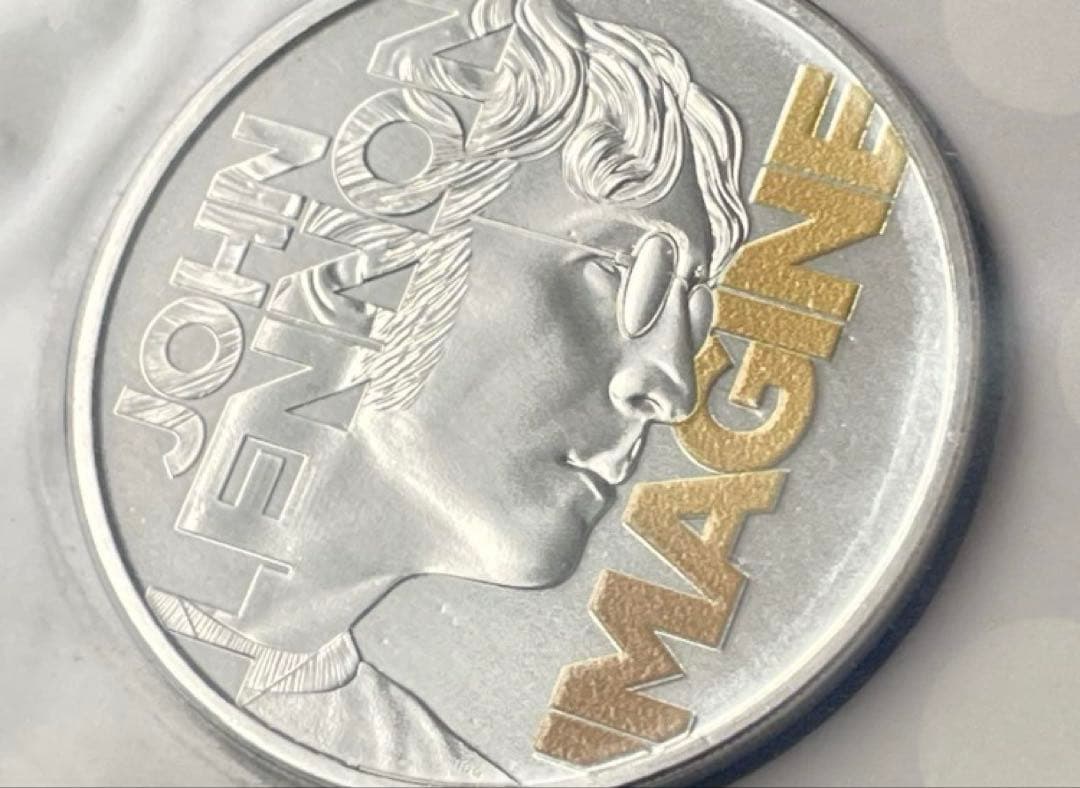 JOHN LENNON イギリス銀貨記念カラー限定10000 日本未発売