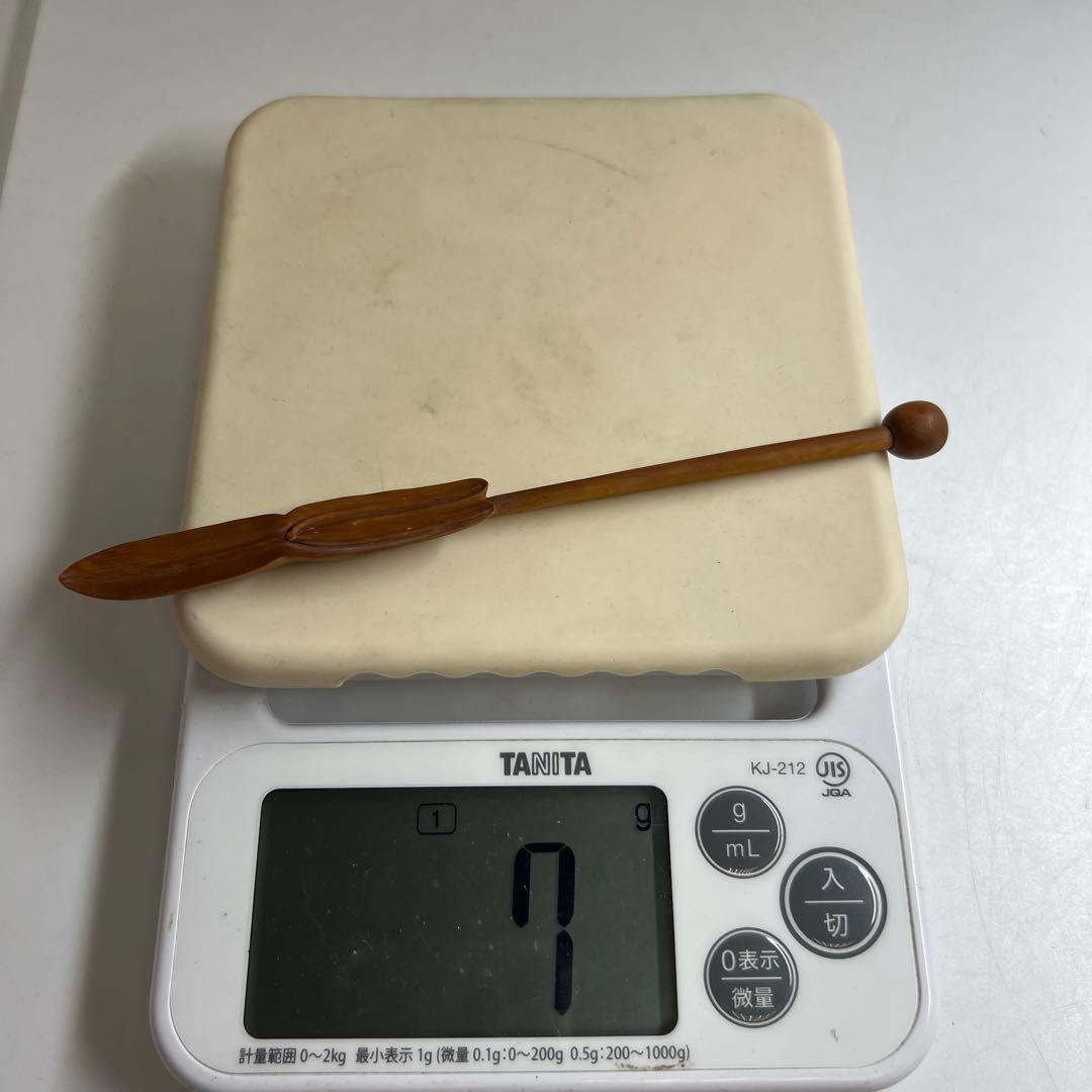 極上彫　極上茶杓　7g 東Y8-0113☆2Fトトチ