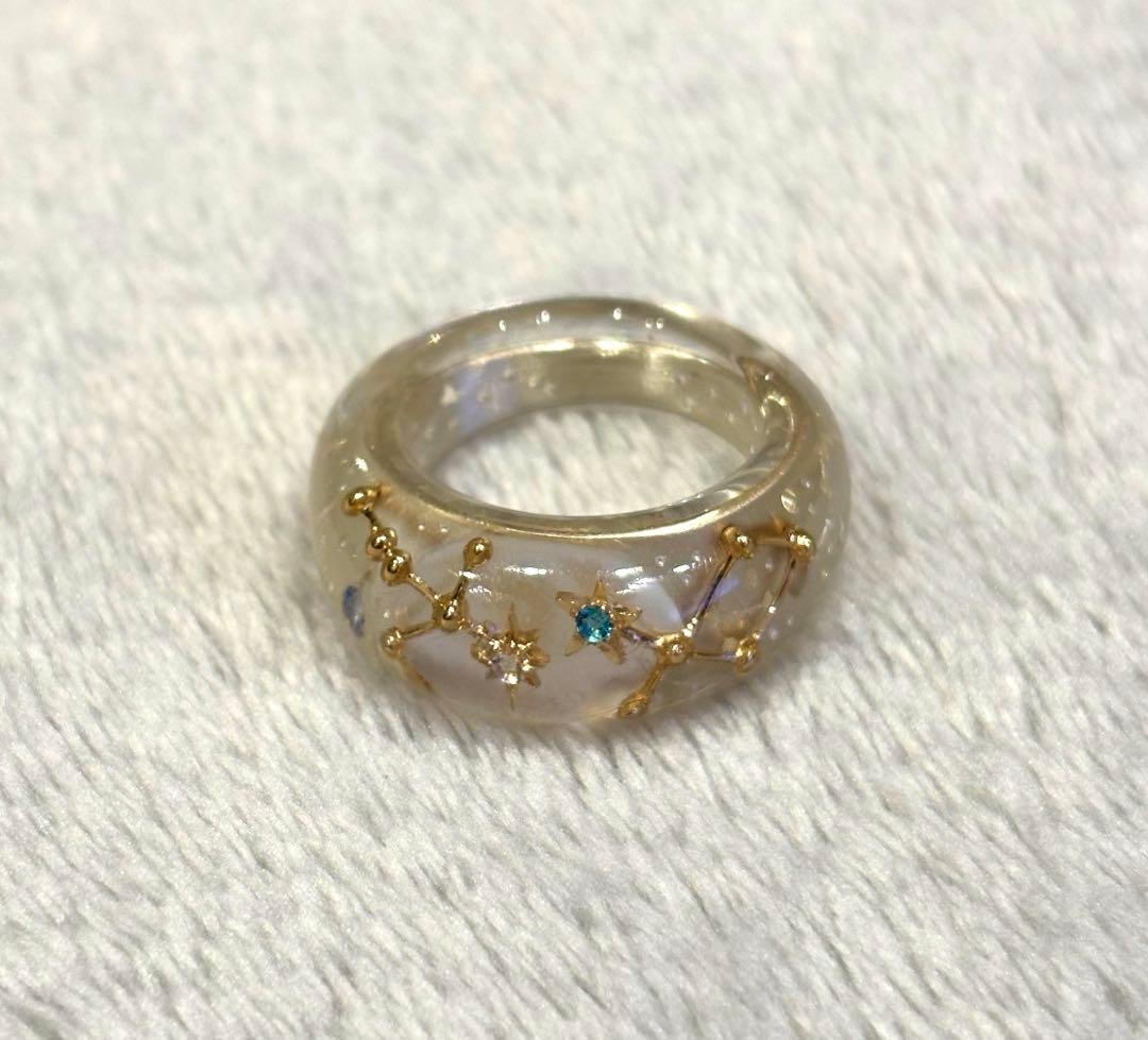 STAR JEWELRY スタージュエリー　アクリルリング　13号　星座★