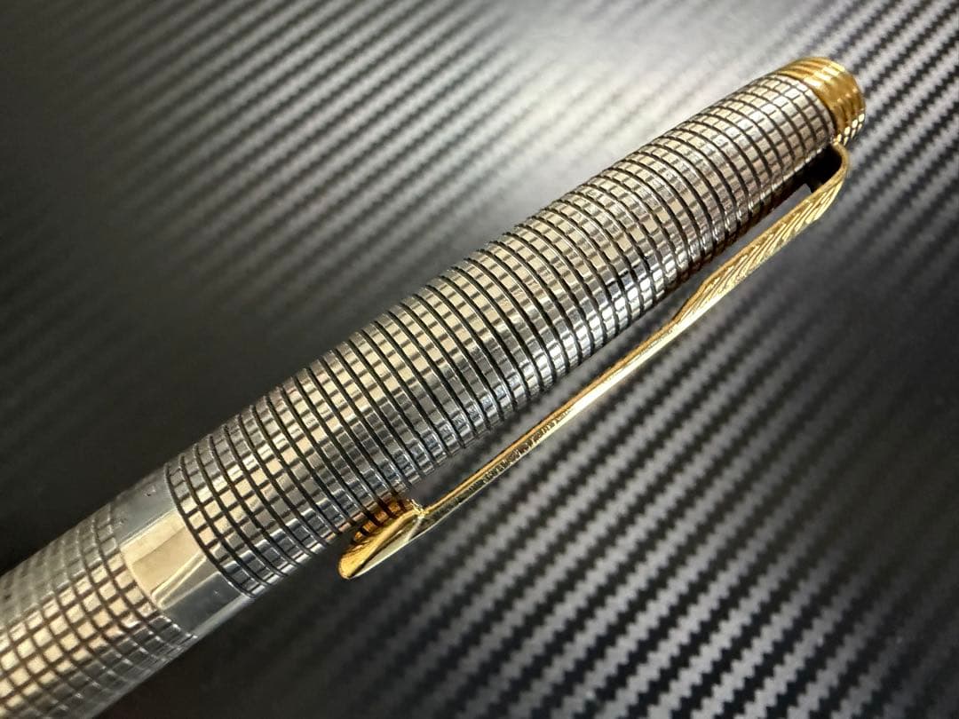 極美品 パーカー 75 シズレ XF 極細字 万年筆 スターリングシルバー