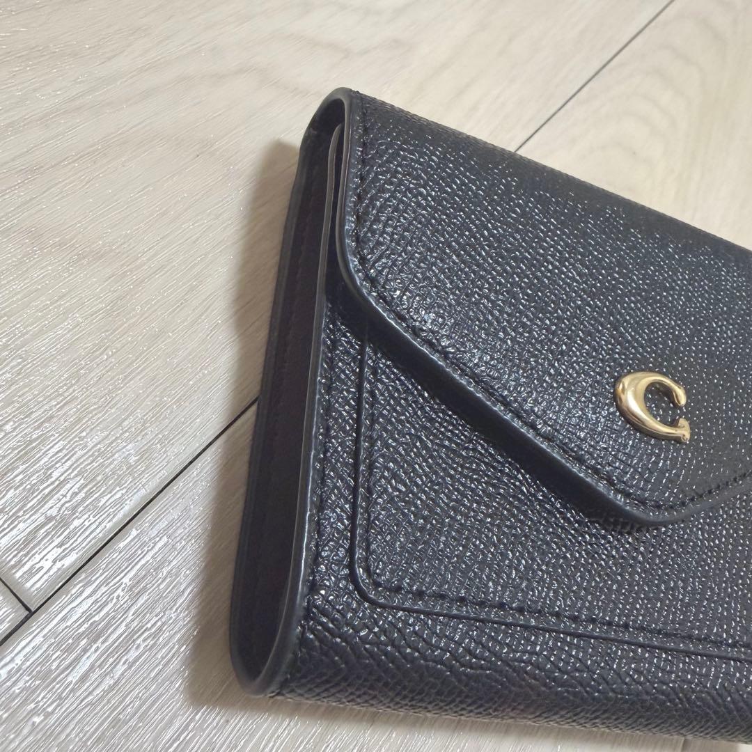 COACH ウィン スモール ウォレット 三つ折り 財布 ケース ブラック