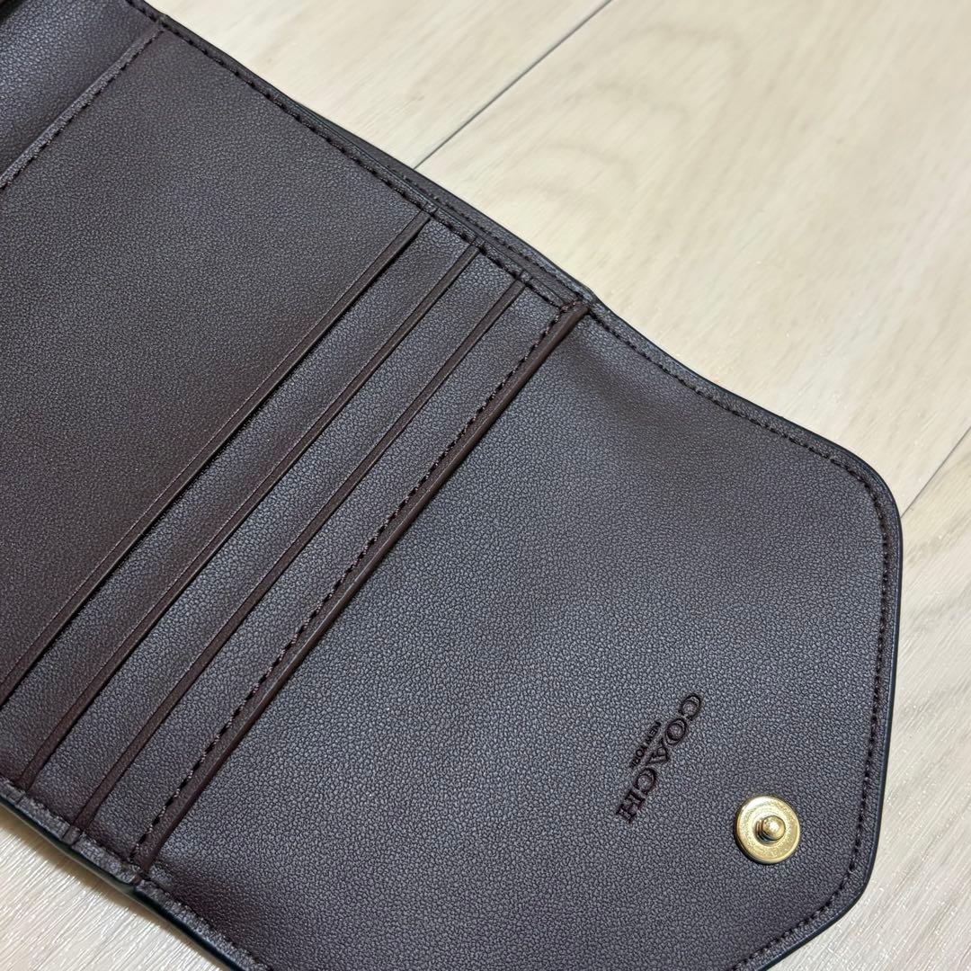 COACH ウィン スモール ウォレット 三つ折り 財布 ケース ブラック