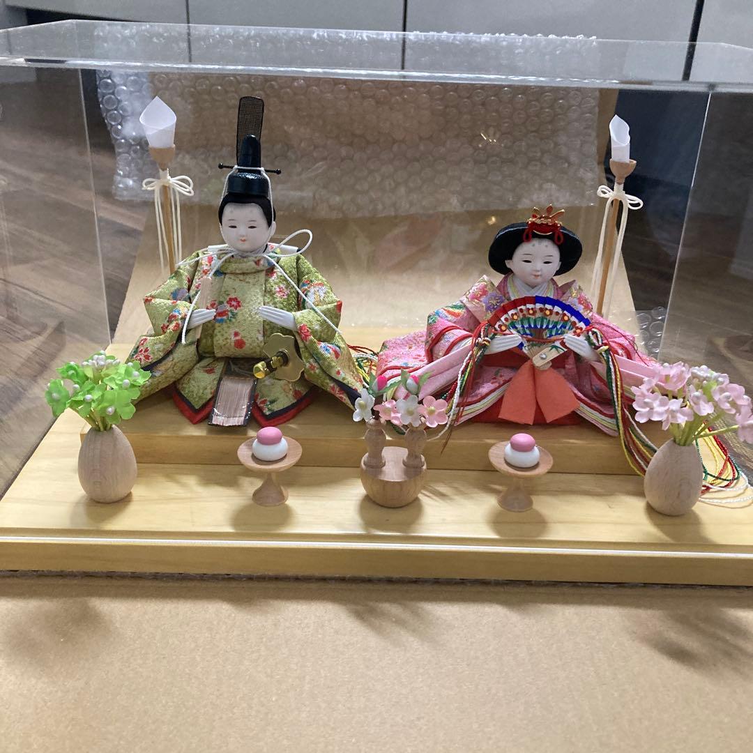 雛人形セット 男雛 女雛 手袋付き