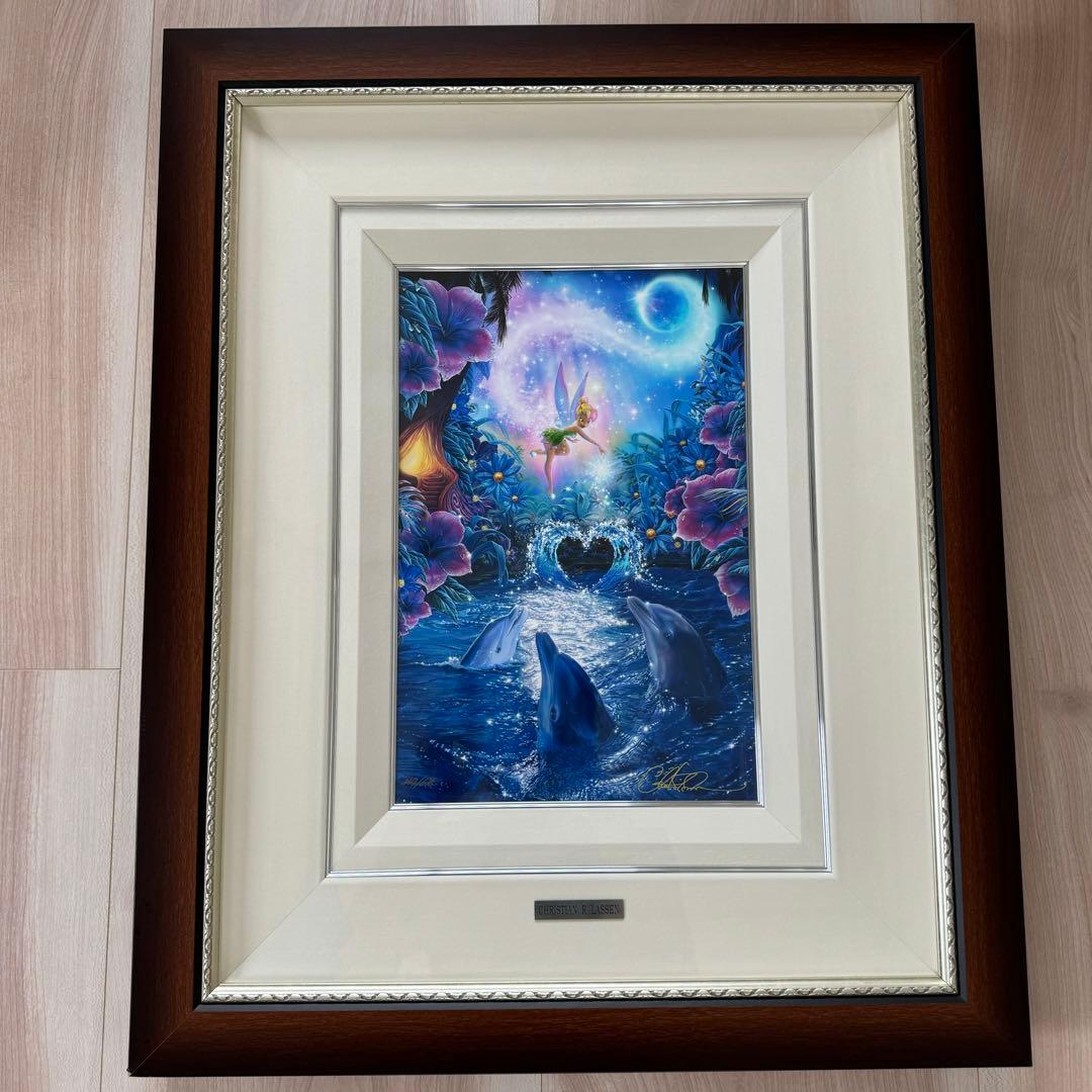 【クリスチャンラッセン・ラッセン絵画】ディズニーティンカーベル 版画