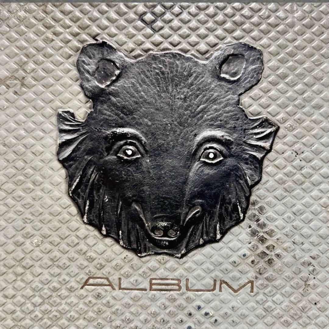 希少 1950年代 熊マスクと北海道アイヌ文様 写真アルバム　ゴールデンカムイ