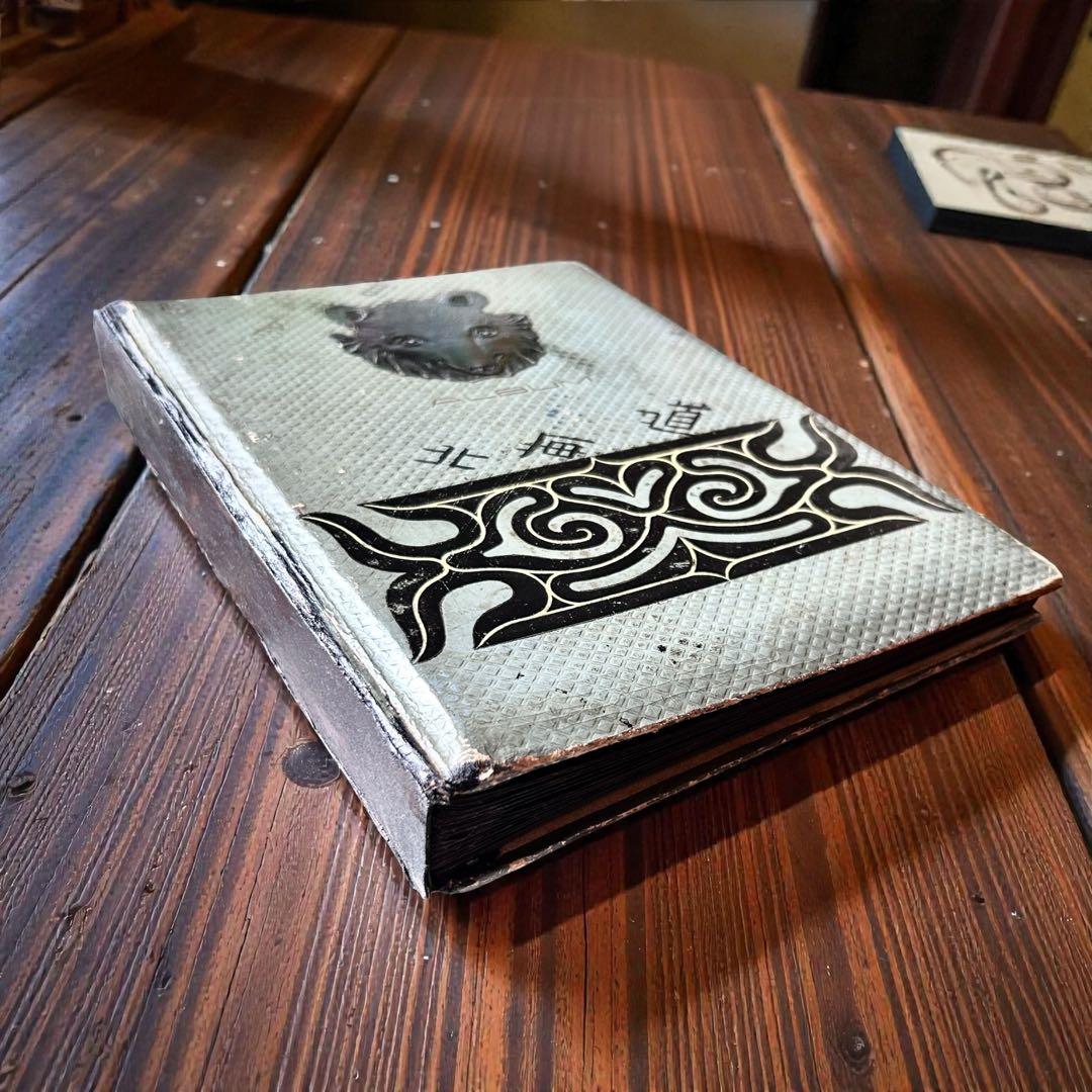 希少 1950年代 熊マスクと北海道アイヌ文様 写真アルバム　ゴールデンカムイ