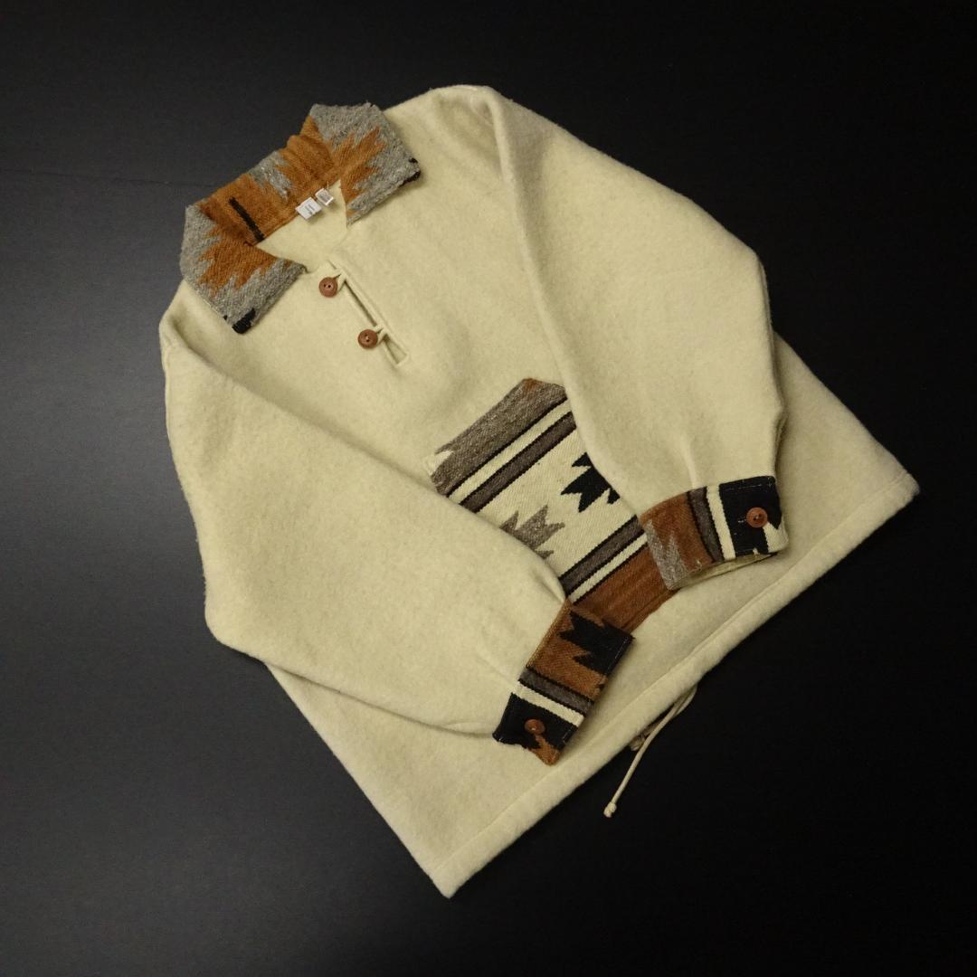 90s エクアドル製 ARTEsanias ブランケットプルオーバー チマヨ柄