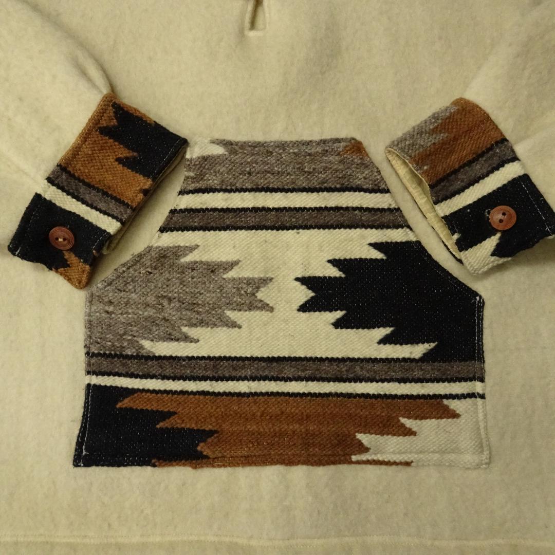 90s エクアドル製 ARTEsanias ブランケットプルオーバー チマヨ柄