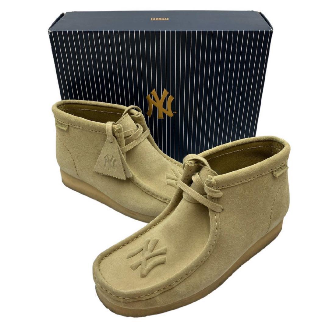 クラークス KITH コラボ ヤンキース ワラビー US8 26cm ベージュ