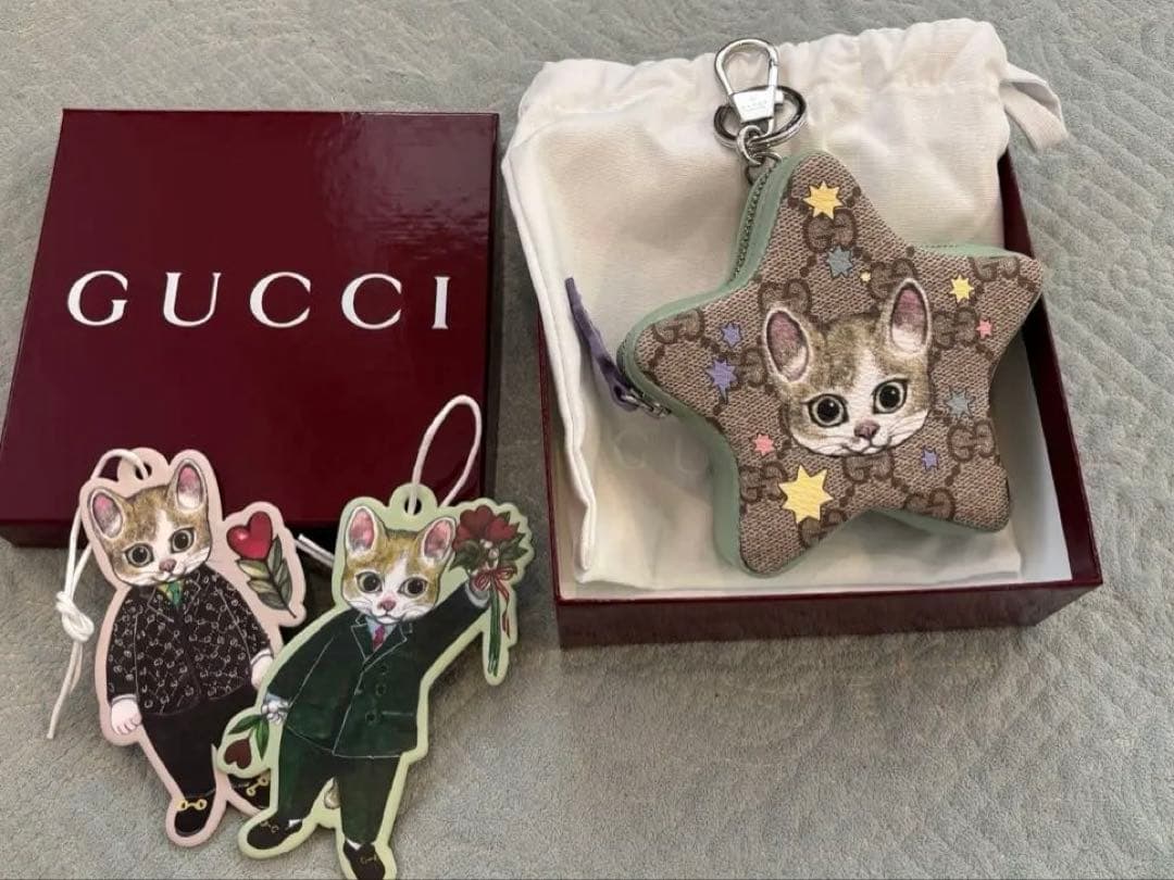 GUCCI ヒグチユウコ　星型　キーチェーン　ケース　ボリス