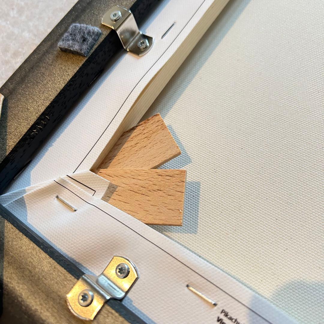 【即日発送】ゴッホピカチュウ キャンバスアート 黒フレーム