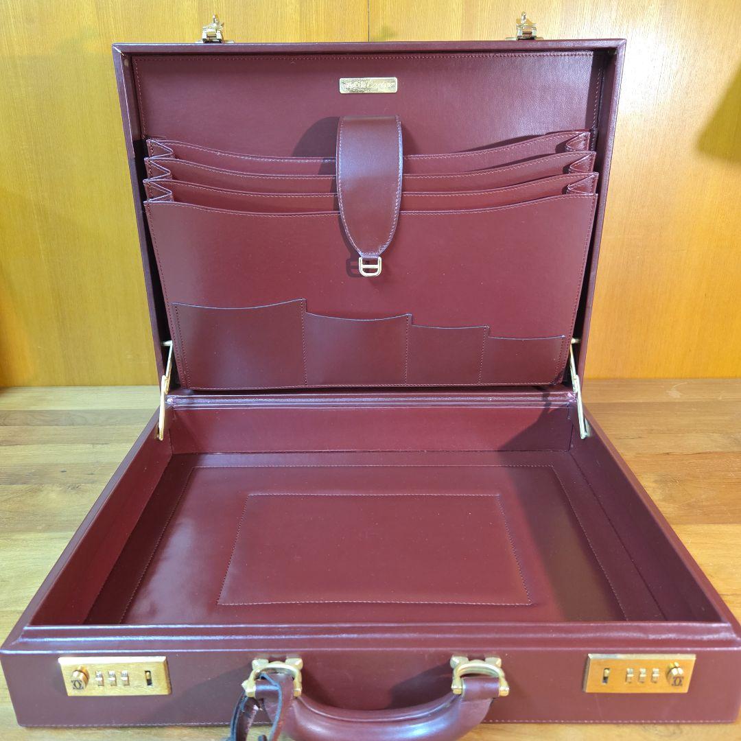 Cartierカルティエ マストライン アタッシュケース バーガンディボルドー